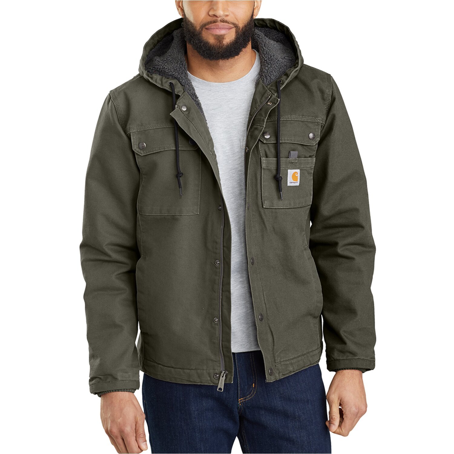 Carhartt Utility sherpa-lined jacket, moss Green, S