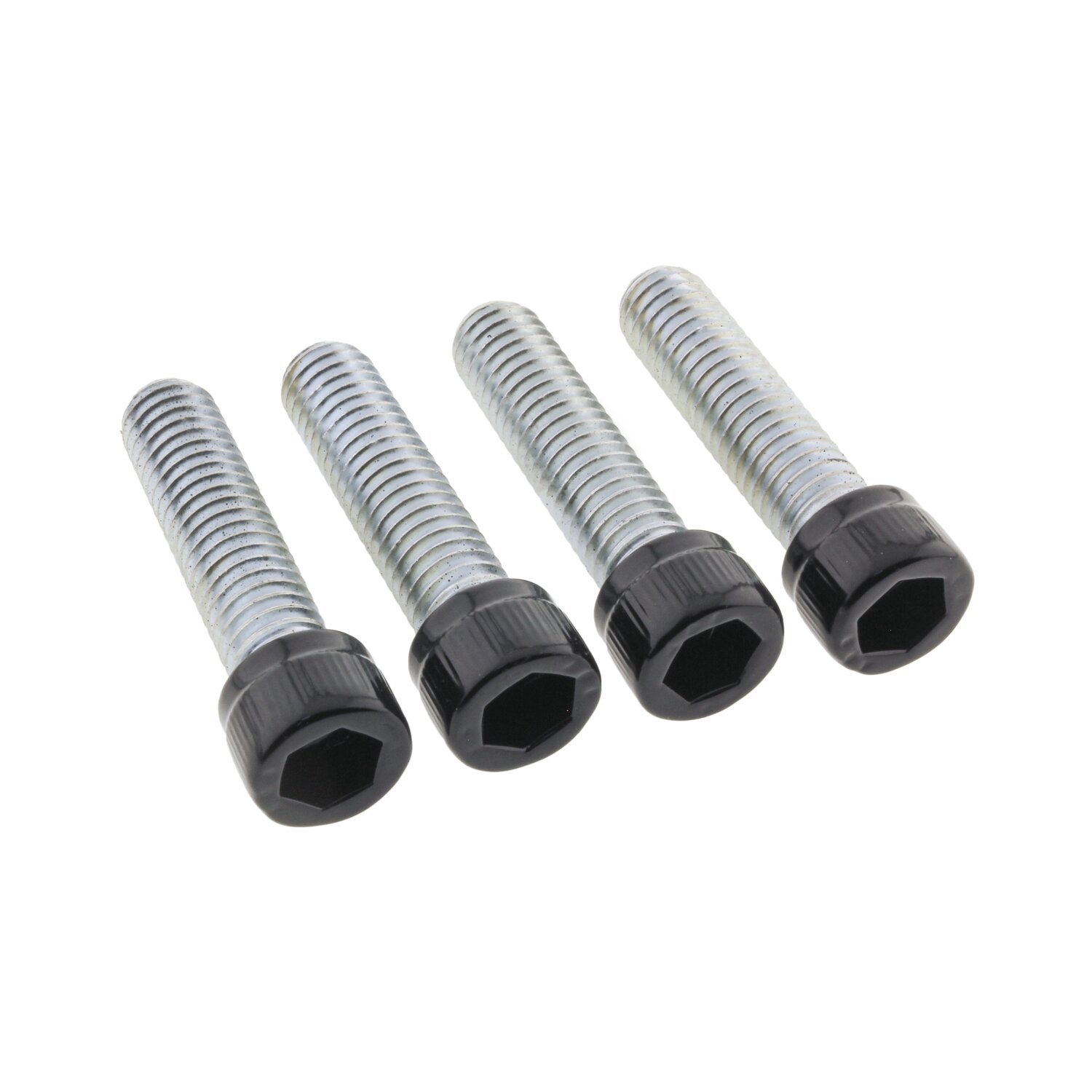 Screws4Bikes, bolt kit. Foot pegs rider, Black, Gloss