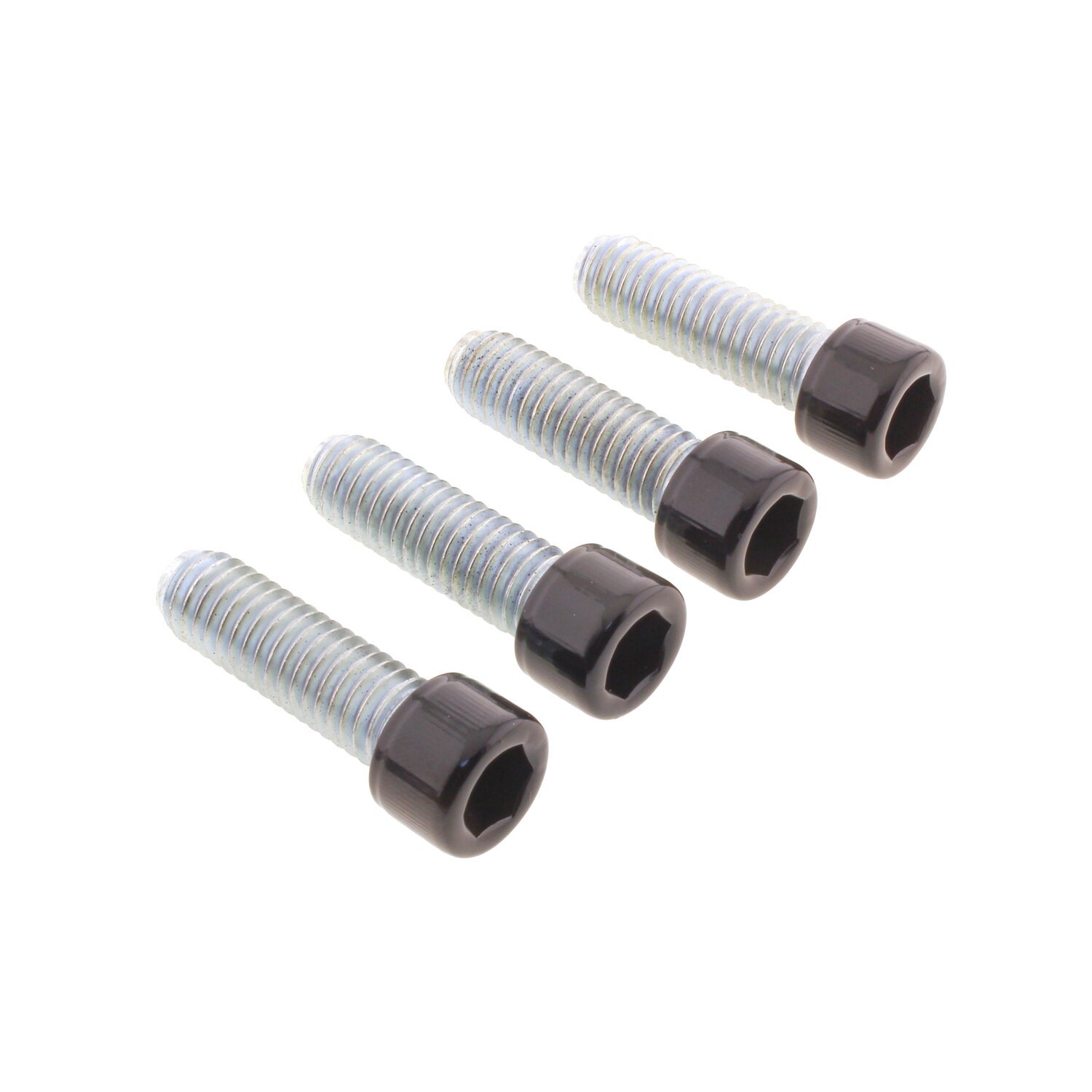 Screws4Bikes, bolt kit, foot pegs rider, Black, Gloss