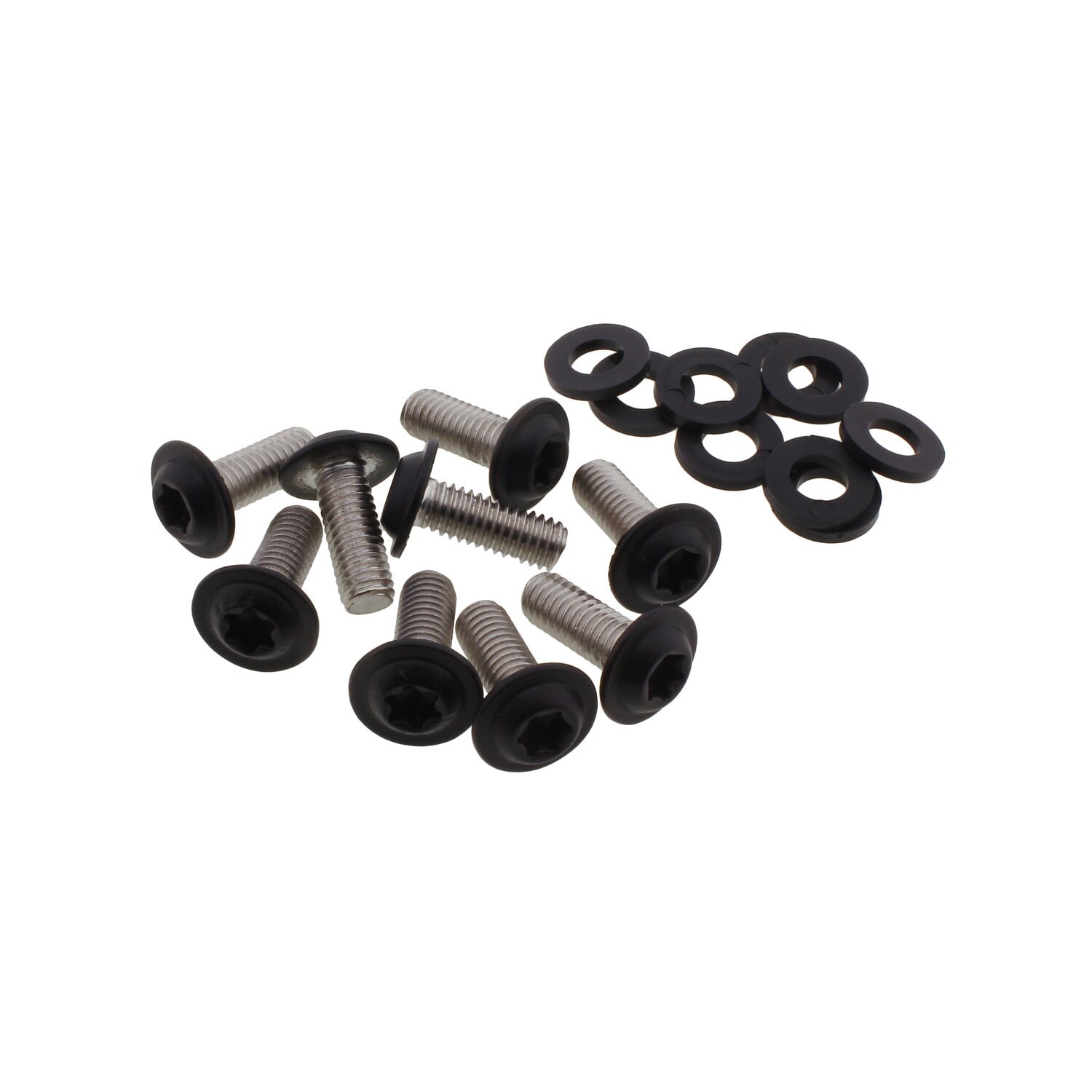Screws4Bikes, bolt kit, chin spoiler, Black, Matte