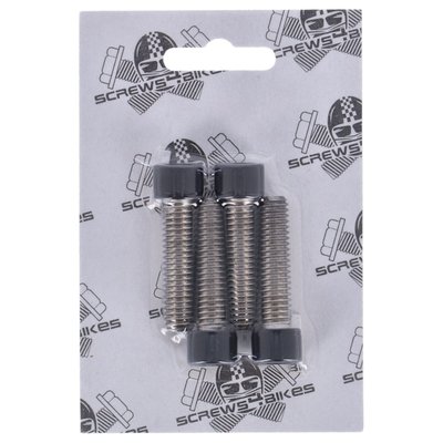 Matte black. Socket head (allen head). Stainless steel. 