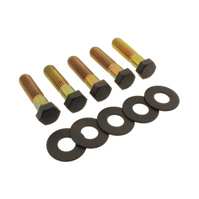 Matte black. Hex head bolt kit. Steel.