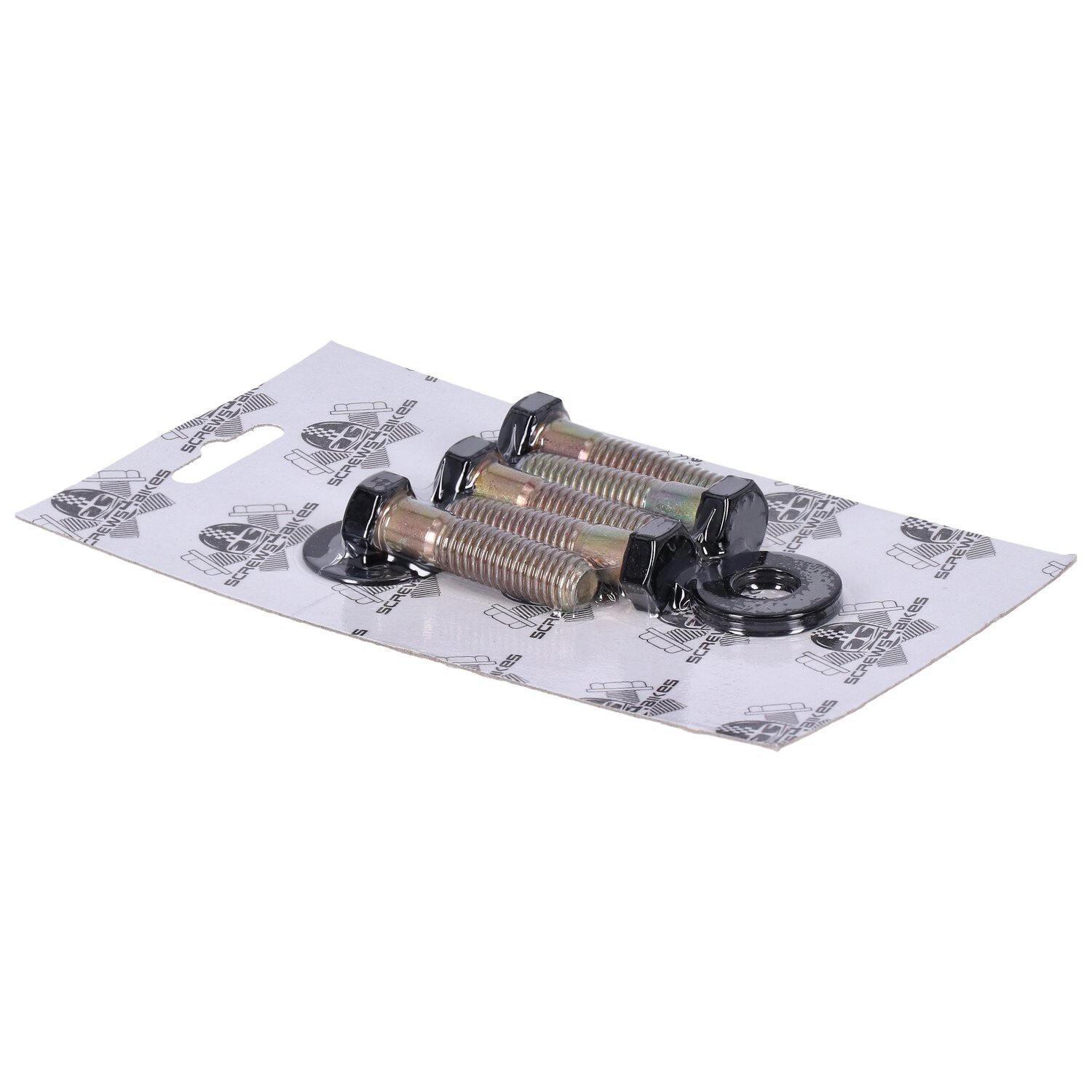 Screws4bikes, bolt kit, pulley, Black, Gloss