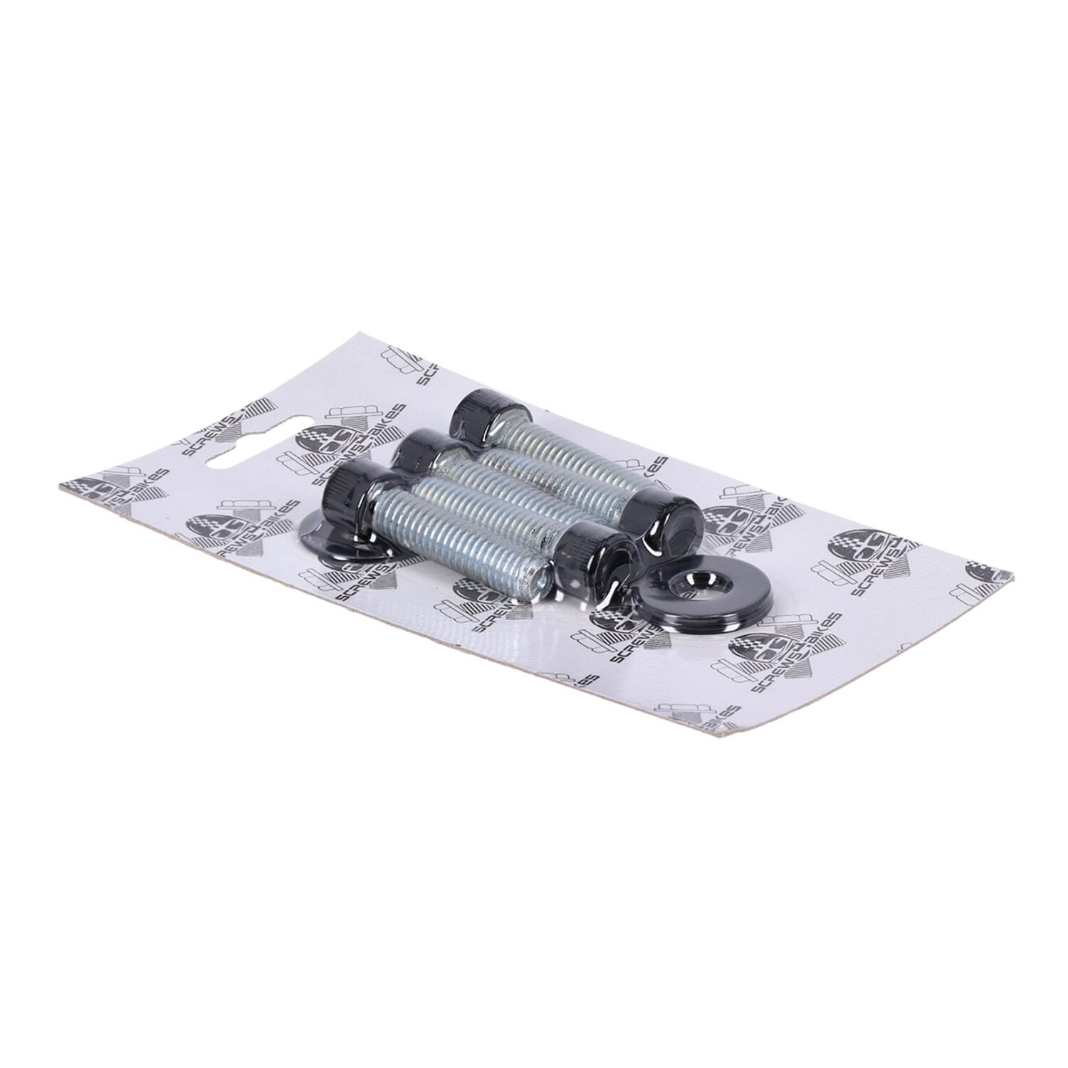 Screws4bikes, bolt kit, pulley, Black, Gloss