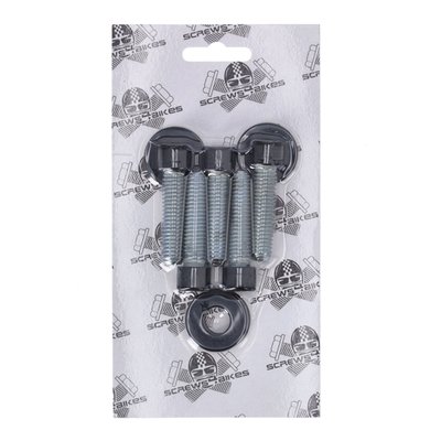 Gloss black. Socket head (allen head) bolt kit. Steel.