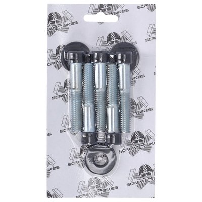 Gloss black. Socket head (allen head) bolt kit. Steel.