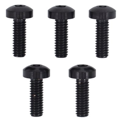 Gloss black. Button head bolt kit. Titanium.