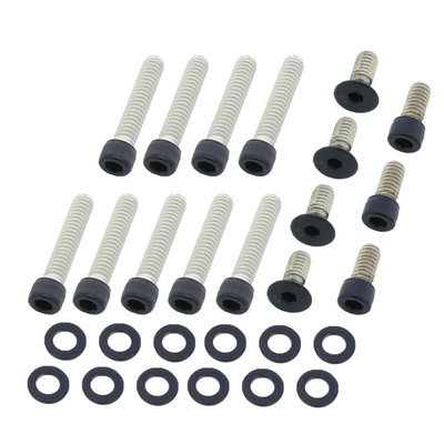 Matte black. Socket head (allen head) bolt kit. Stainless steel.