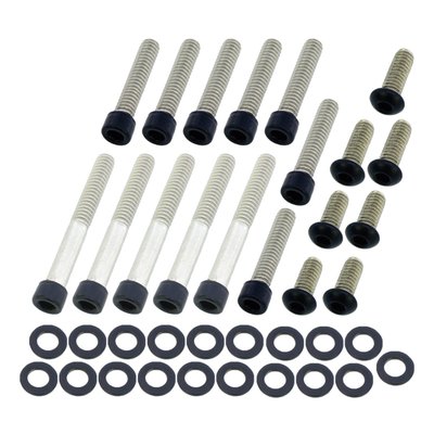 Matte black. Socket head (allen head) bolt kit. Stainless steel.