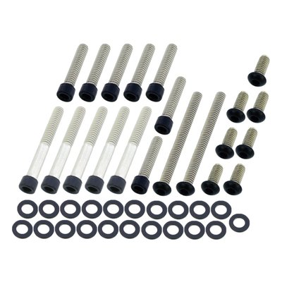 Matte black. Socket head (allen head) bolt kit. Stainless steel.