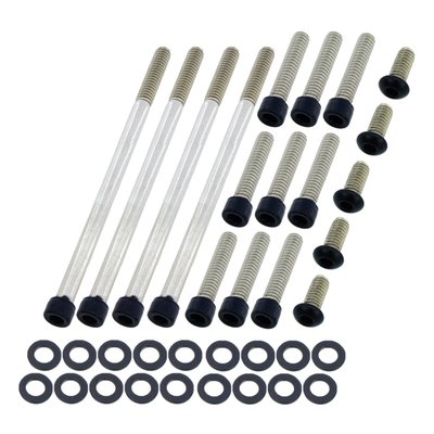 Matte black. Socket head (allen head) bolt kit. Stainless steel.