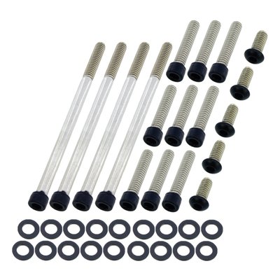 Matte black. Socket head (allen head) bolt kit. Stainless steel.