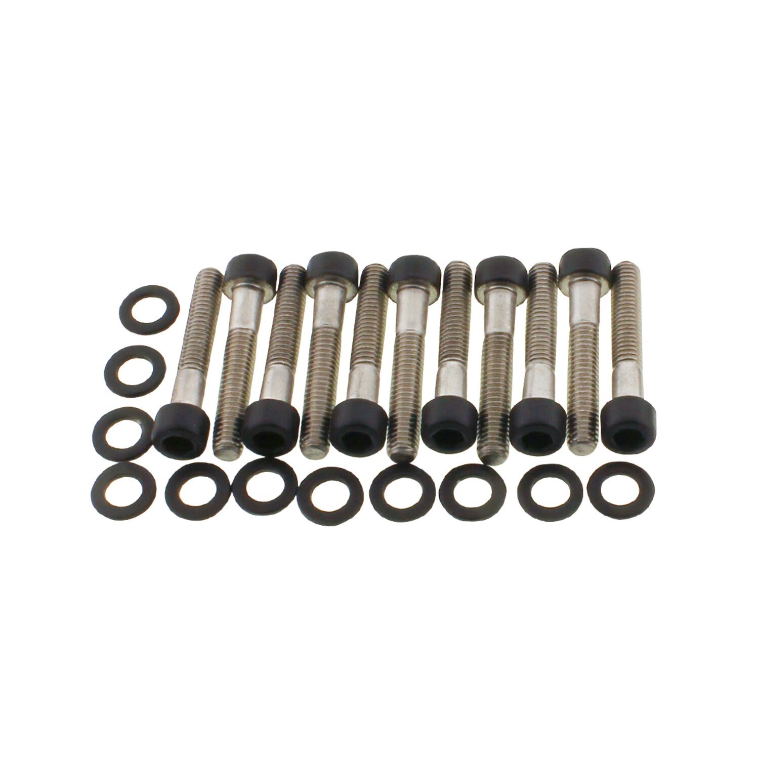 Screws4bikes, bolt kit, primary cover, Black, Matte