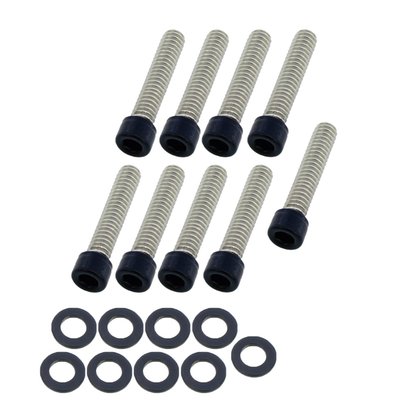 Matte black. Socket head (allen head) bolt kit. Stainless steel.