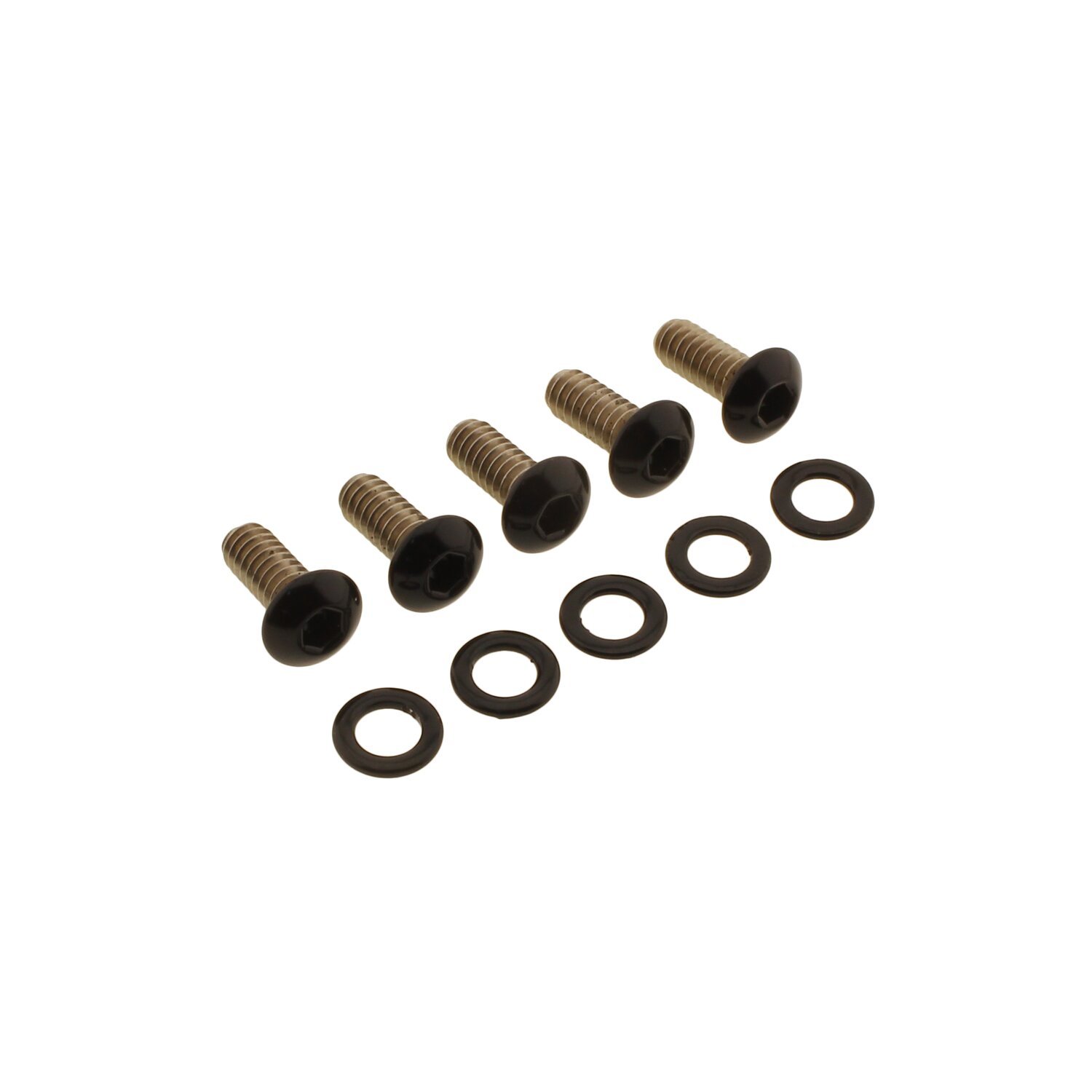Screws4Bikes, bolt kit, derby cover, Black, Gloss