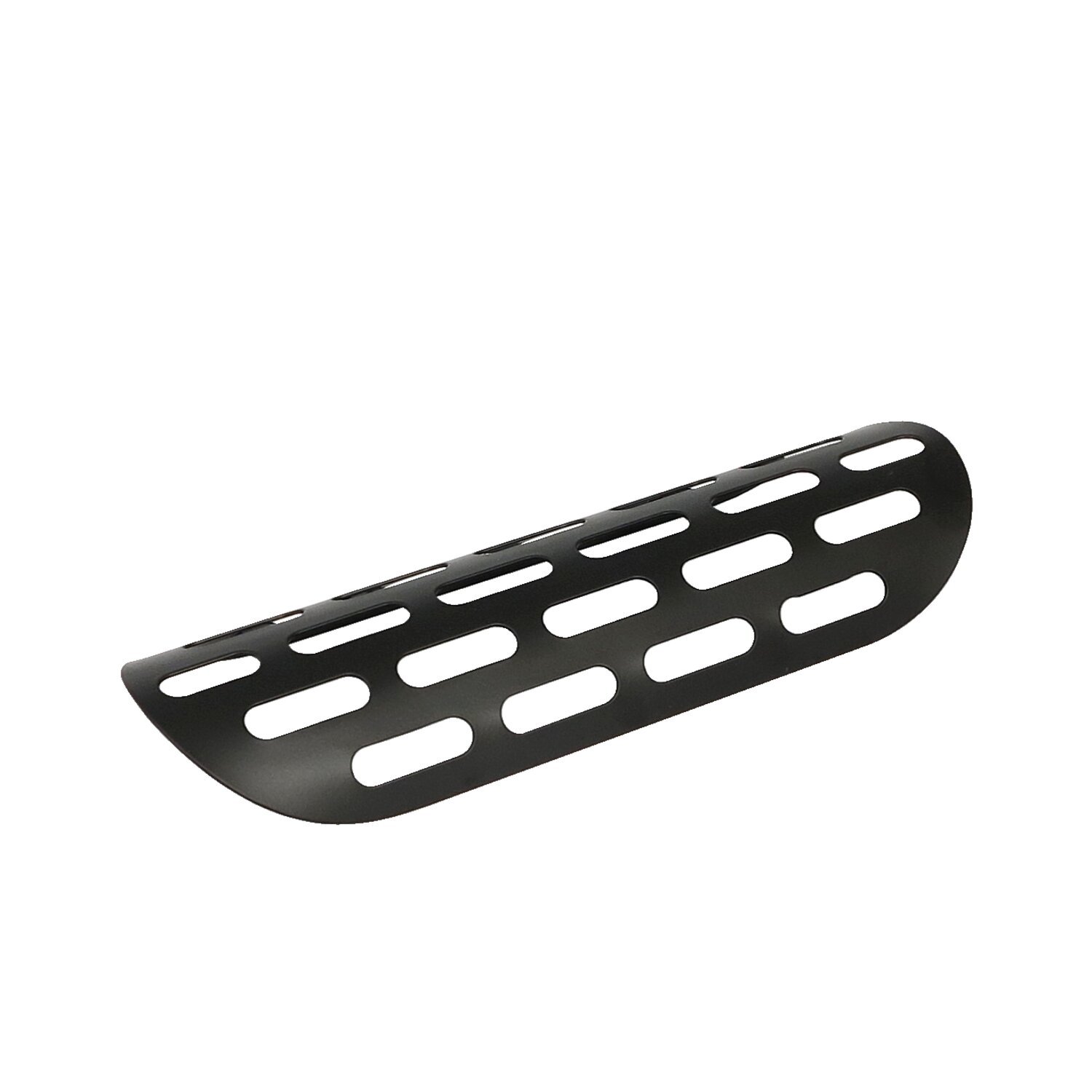 Universal slotted heat shield 9" long, Black