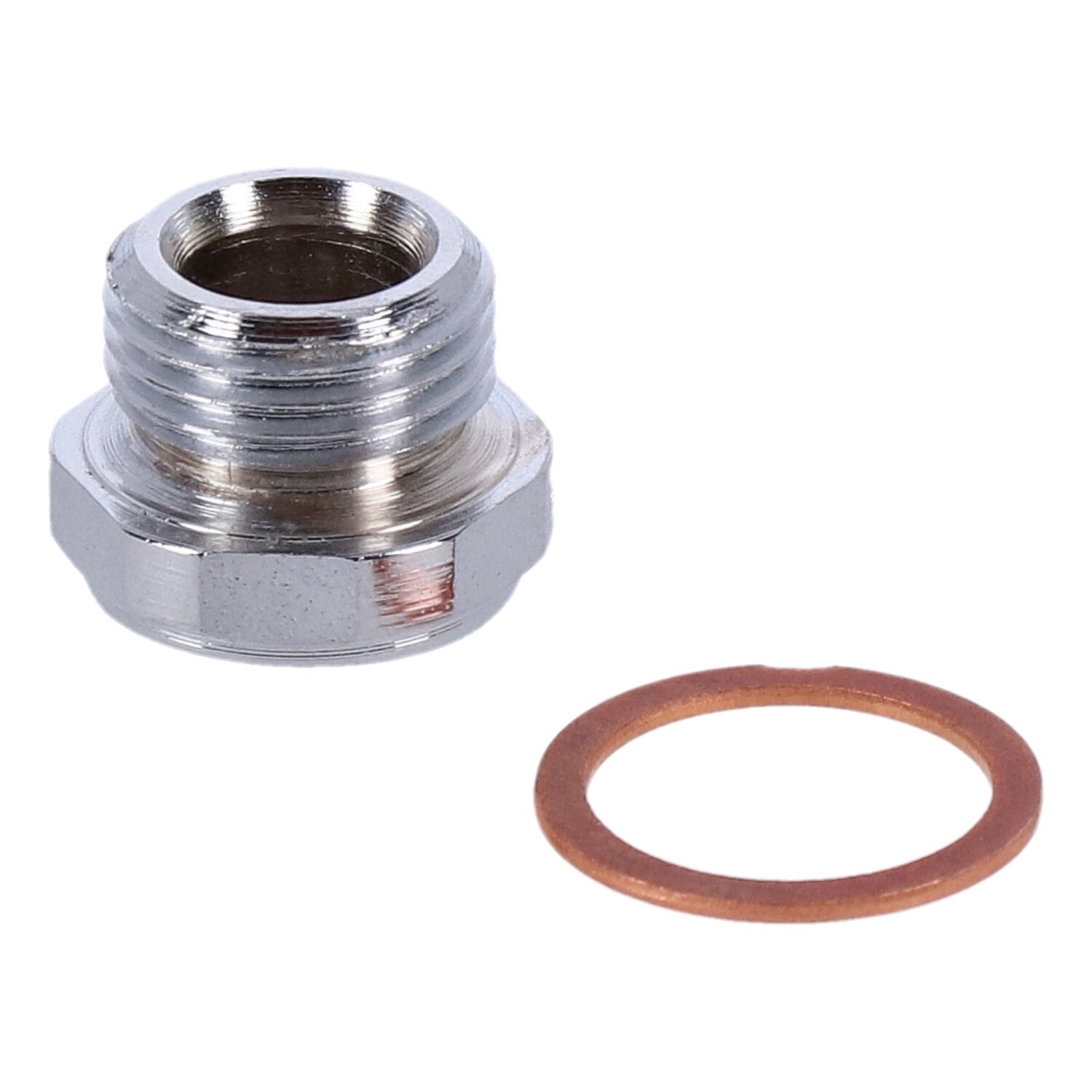 Paughco, Timing/drain plug. OEM style allen, Chrome