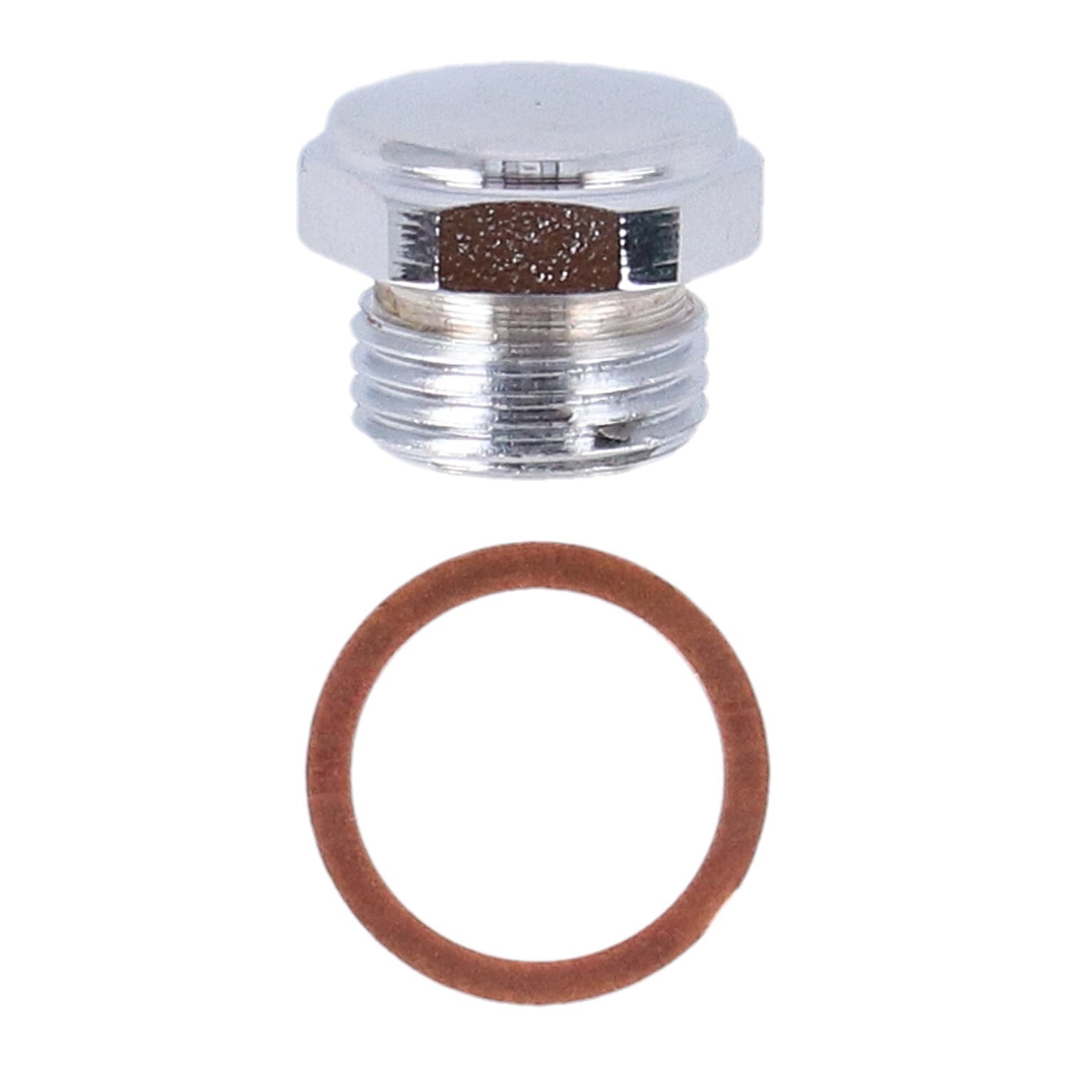 Paughco, Timing/drain plug. OEM style allen, Chrome