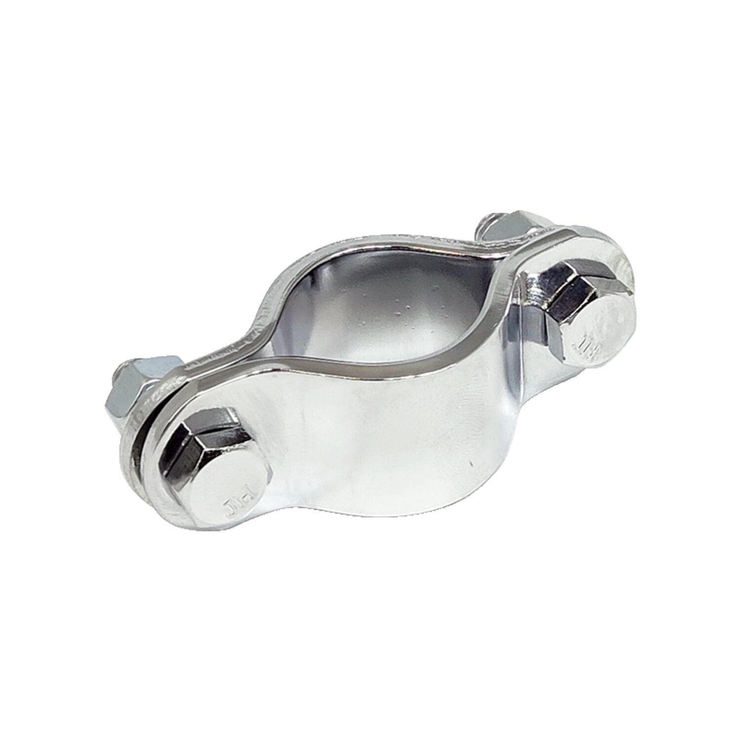 Paughco, 2-piece frame clamp. 1-1/8" diameter, Chrome