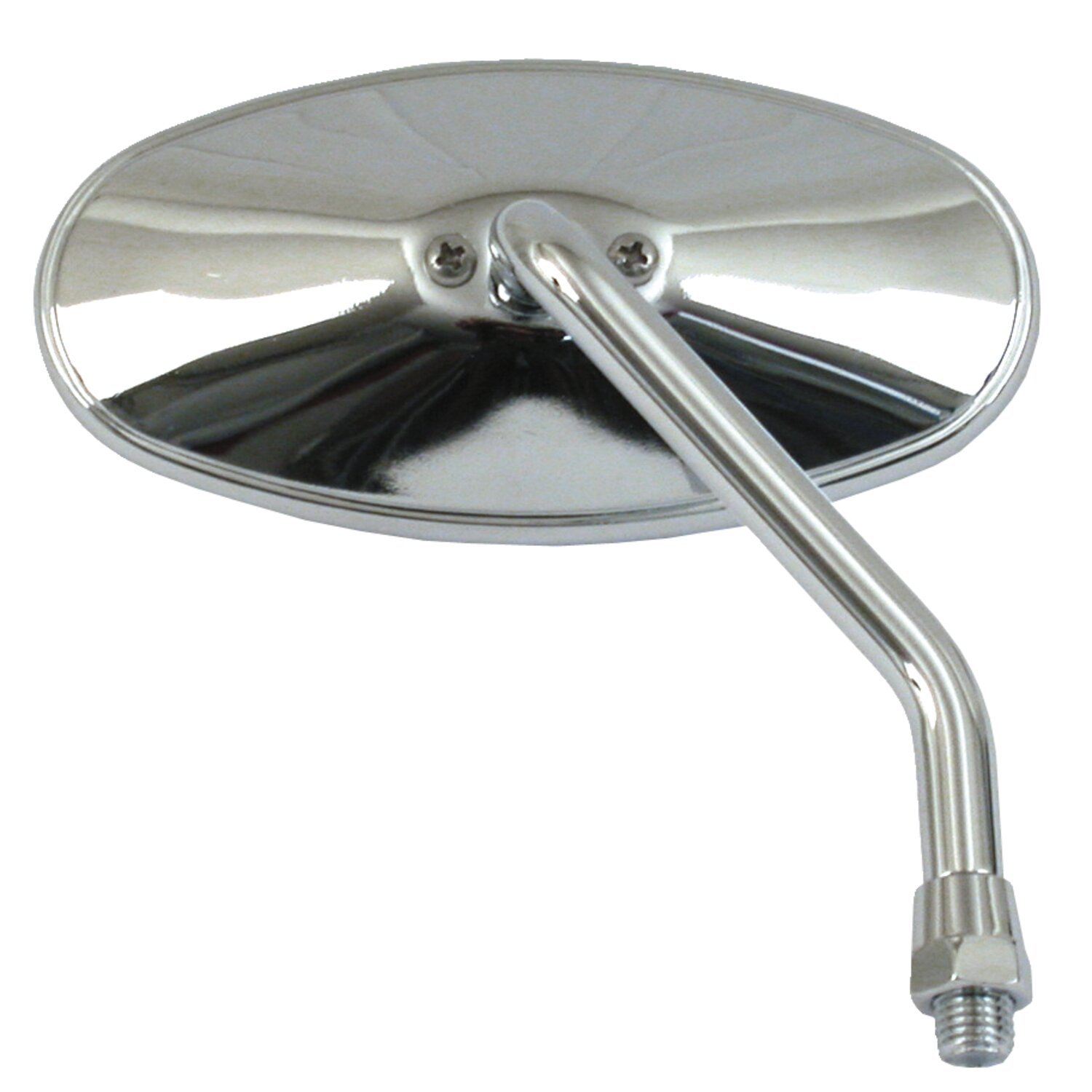 Mirror, Cateye oval 10mm, right, Silver, Chrome
