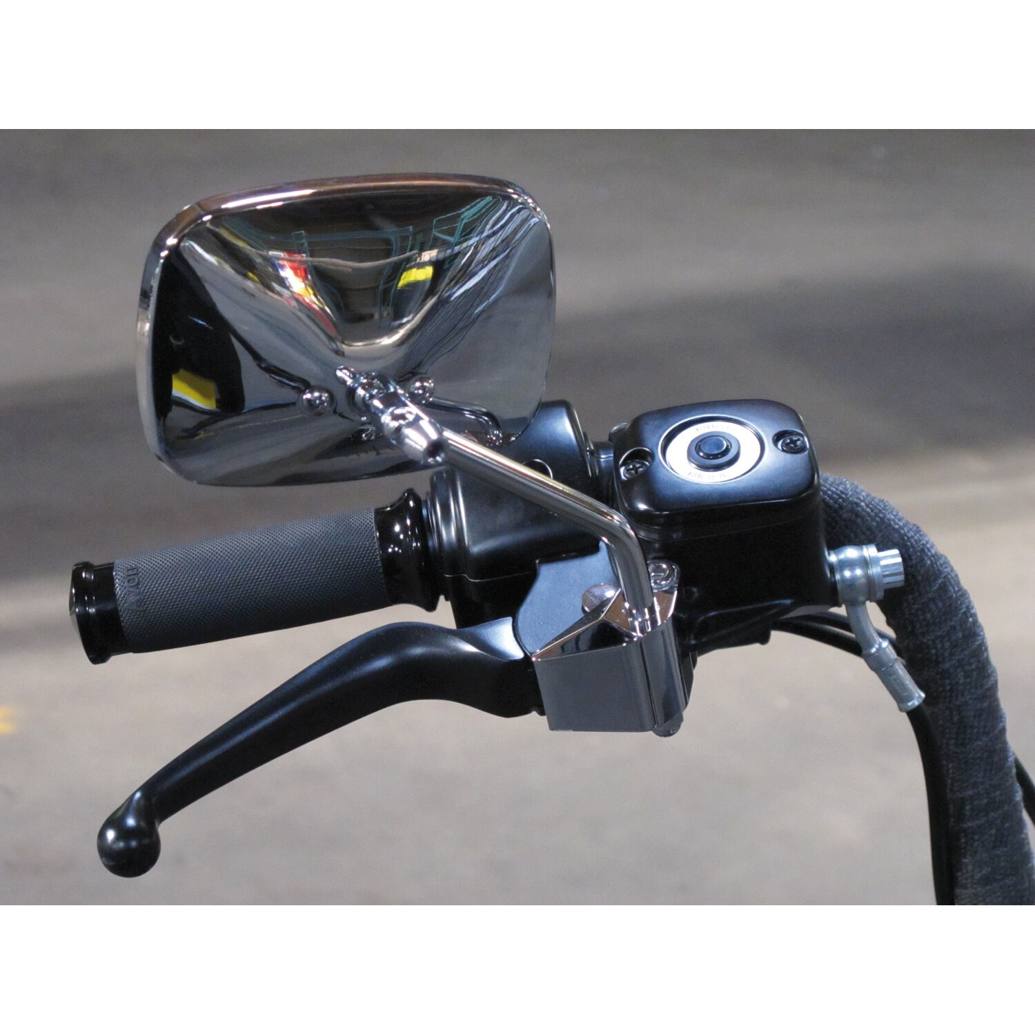 96-up right side mirror adapter, Chrome