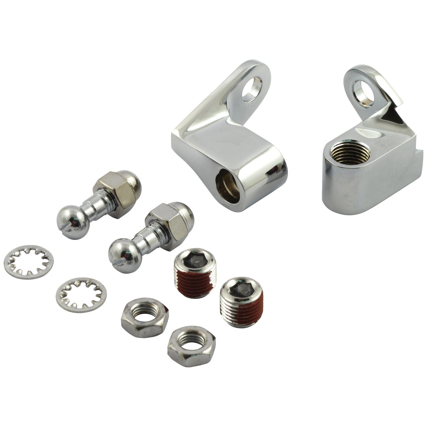 Switch housing turn signal mount kit, Chrome