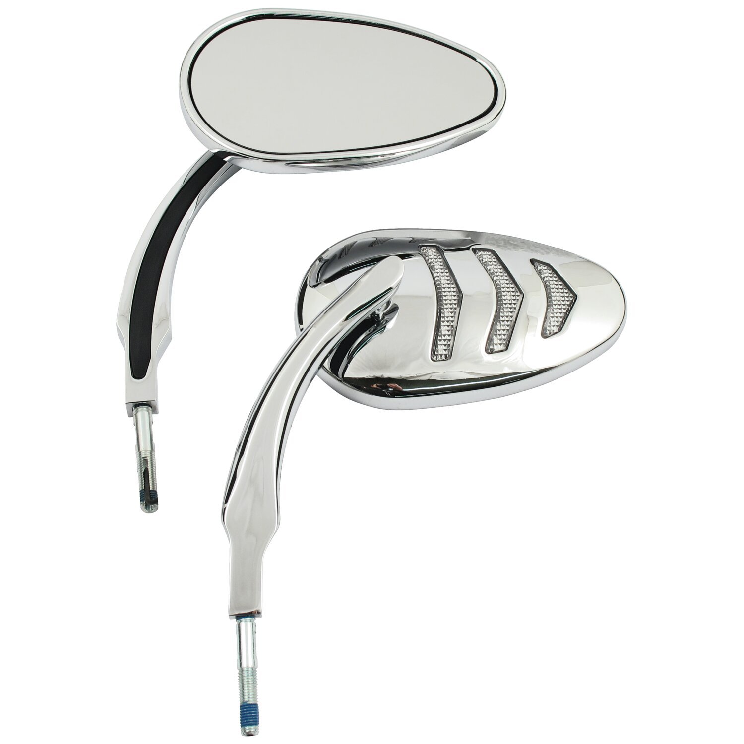 LED billet turn signal mirror set