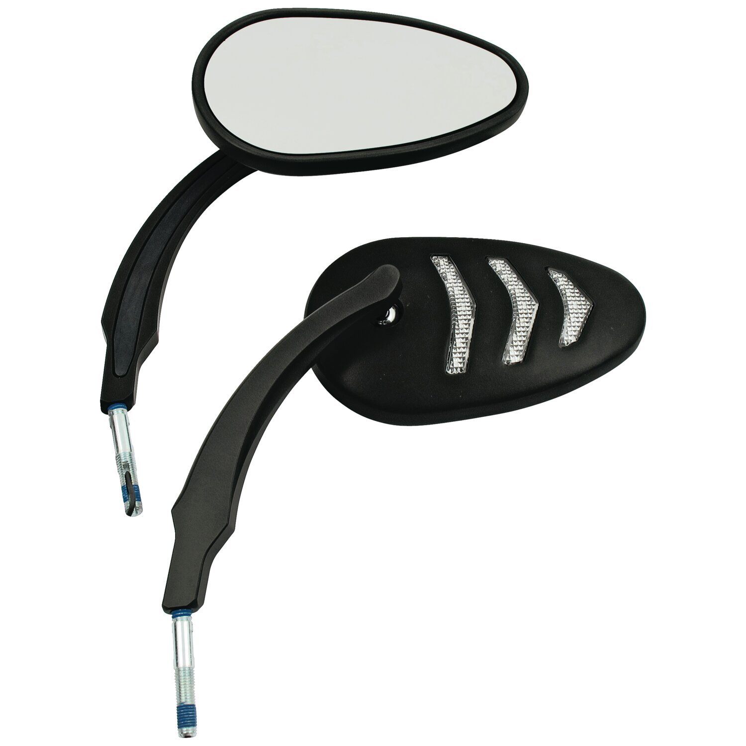 LED billet turn signal mirror set