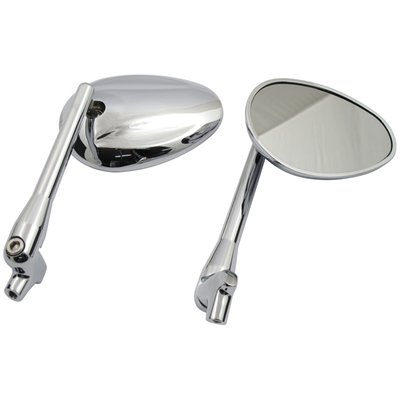 Chrome, light tinted, with various adapters for most models