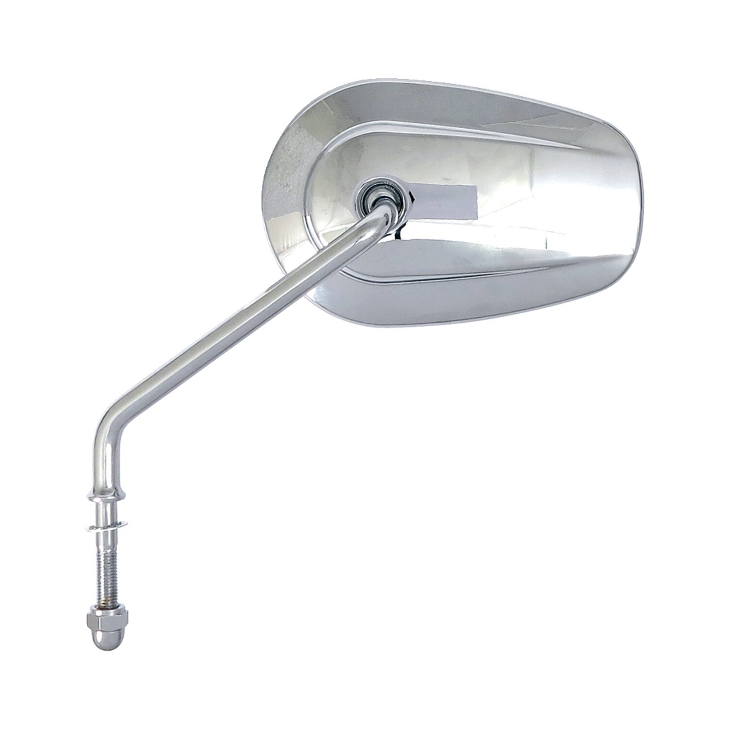Riptide tapered mirror set, long stem, Chrome
