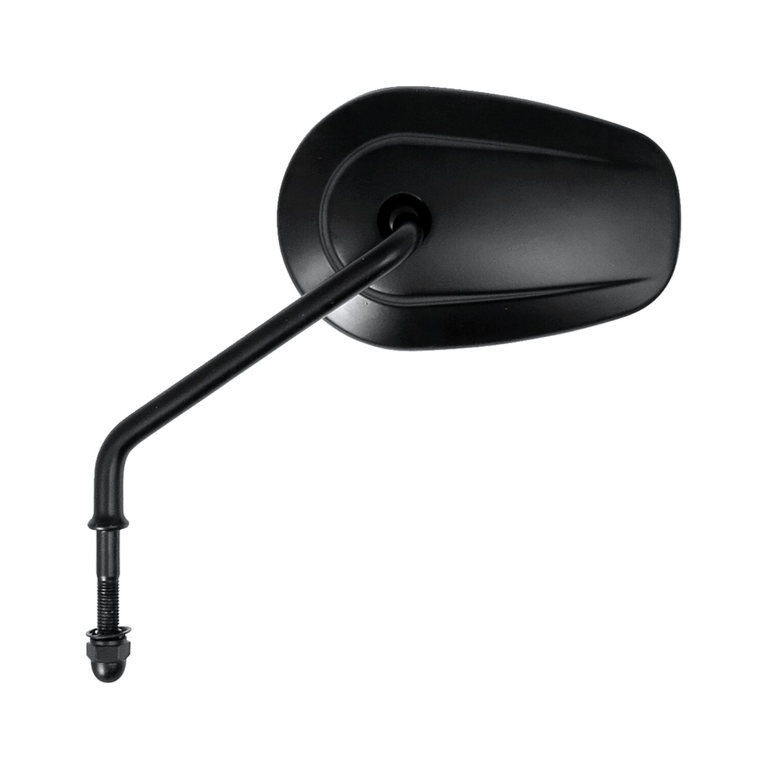 Riptide tapered mirror set, long stem, Black