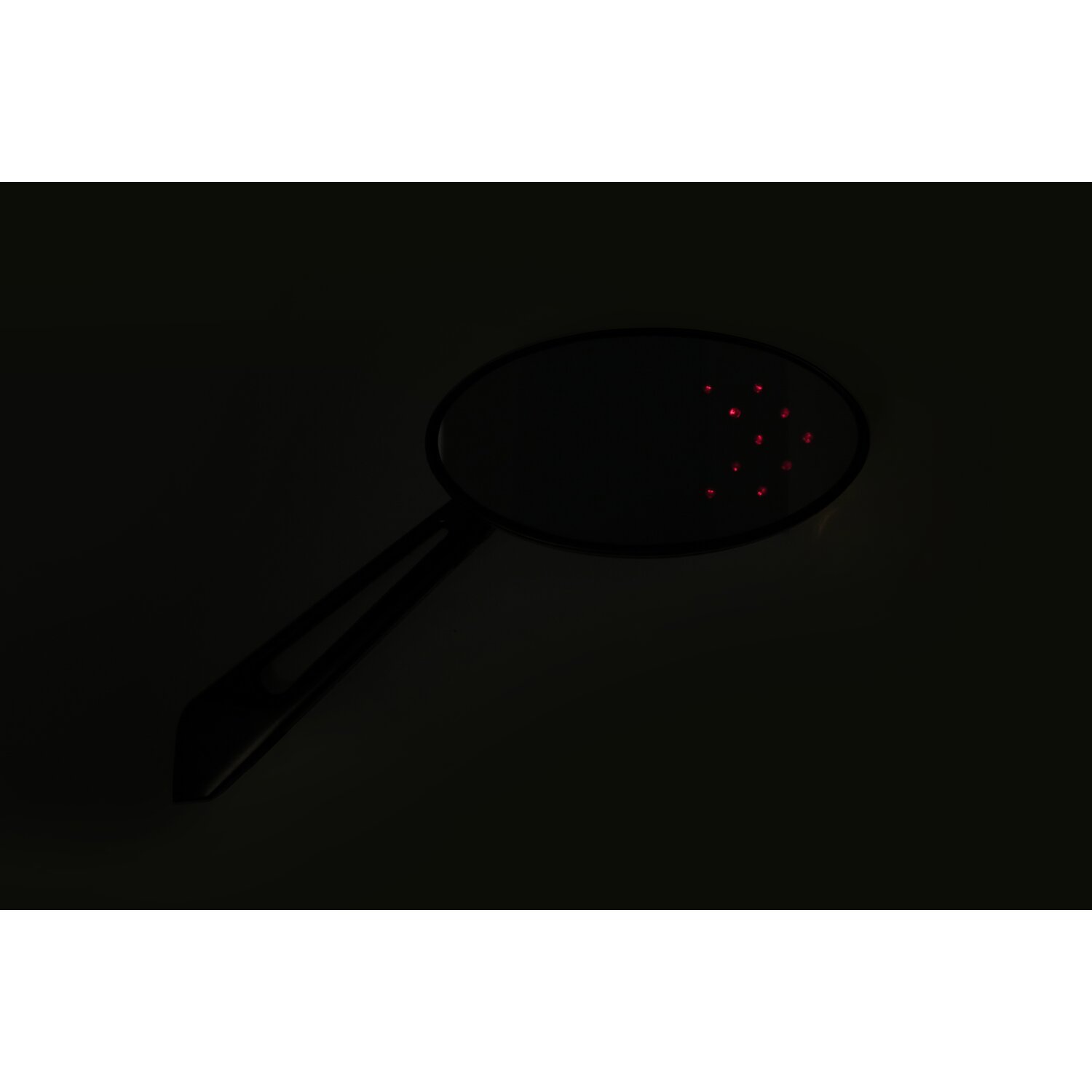 LED cateye turn signal mirror set. Black, amber front lens