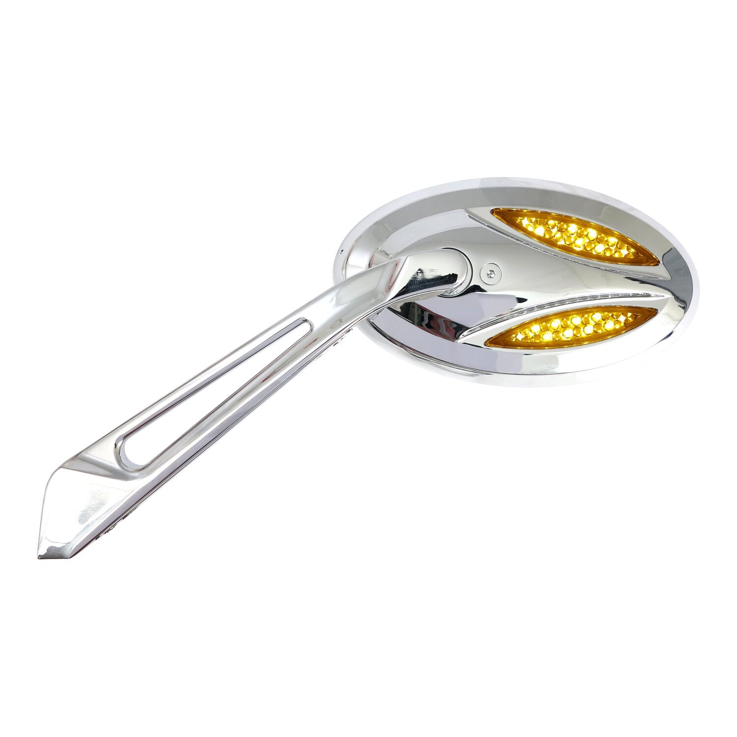 Cateye LED turn signal mirror set, Chrome
