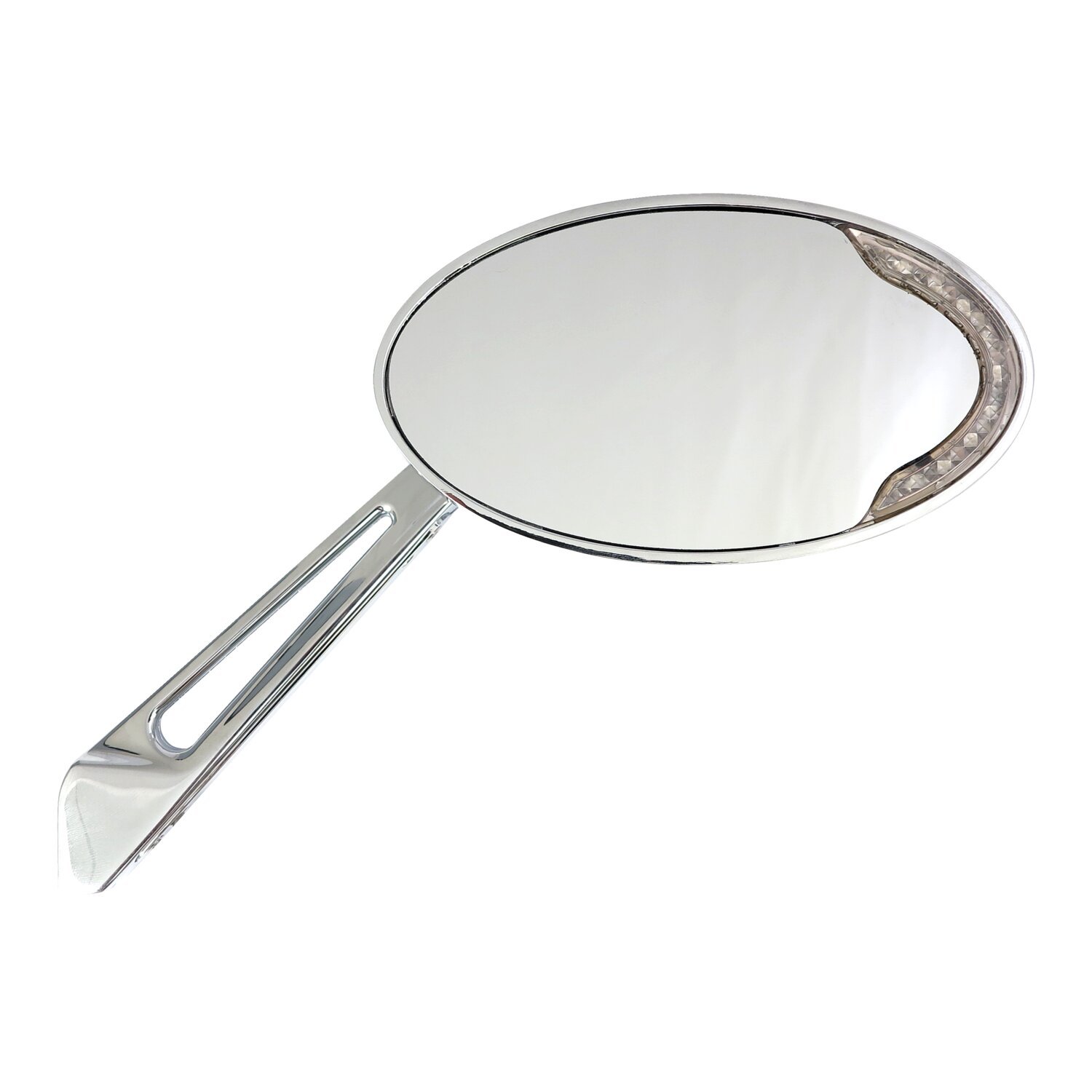 Cateye LED turn signal mirror set, Chrome
