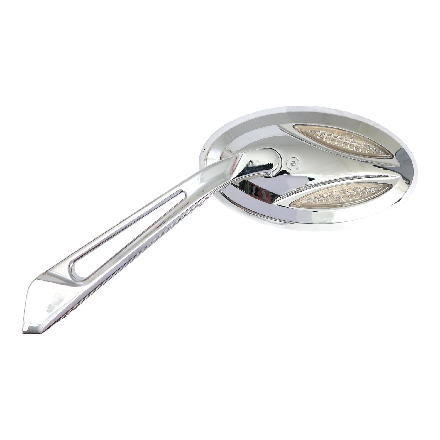 Cateye LED turn signal mirror set, Chrome