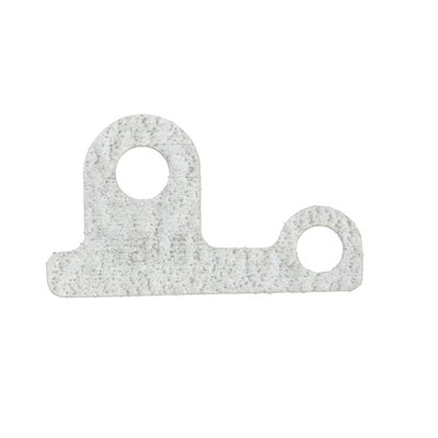 .031" fiber reinforced paper. The 'small' gasket. 
OEM replacement reference 34903-79.