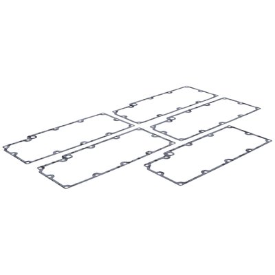 .031" fiber reinforced paper with a silicone bead.
OEM replacement reference 26077-93.