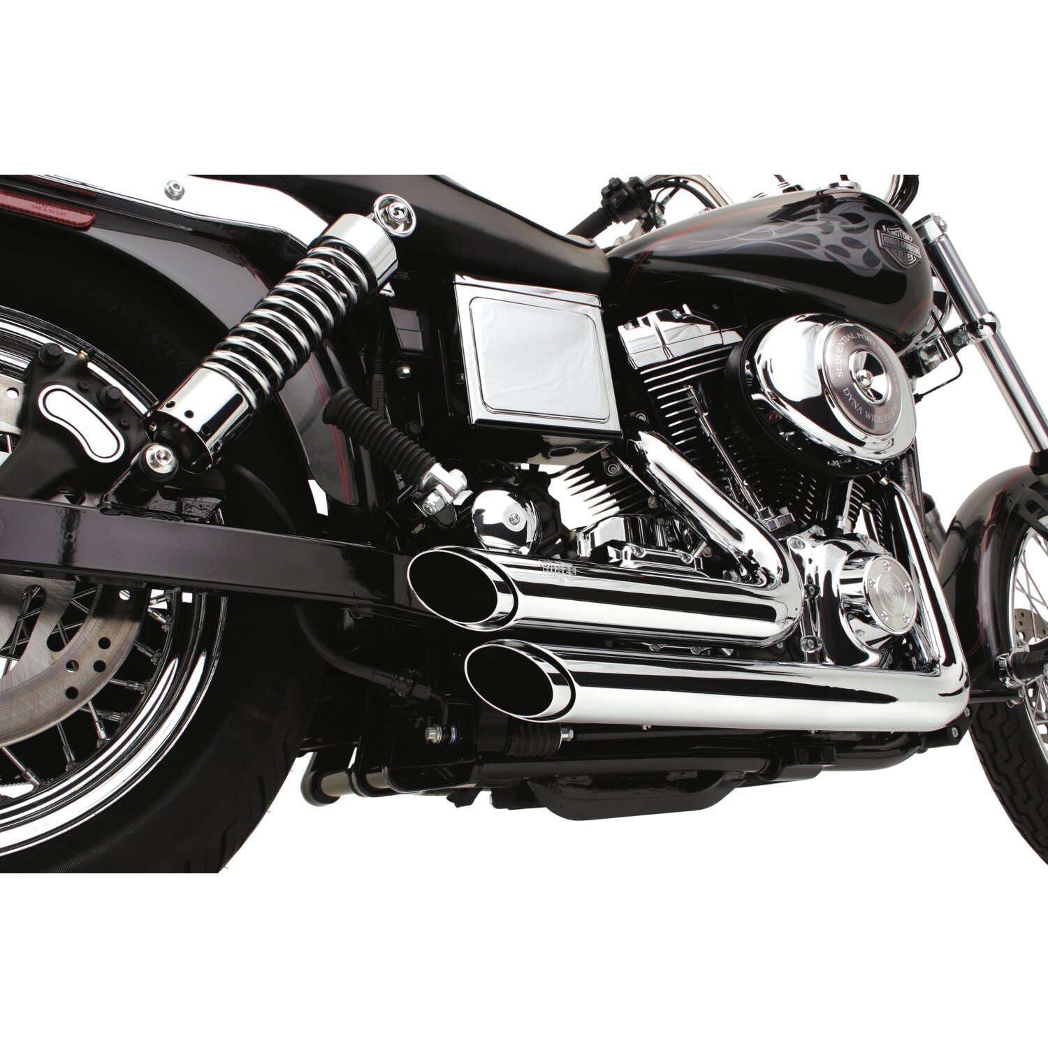 Vance & Hines, 2-1/2" Shortshots staggered exh, Chrome