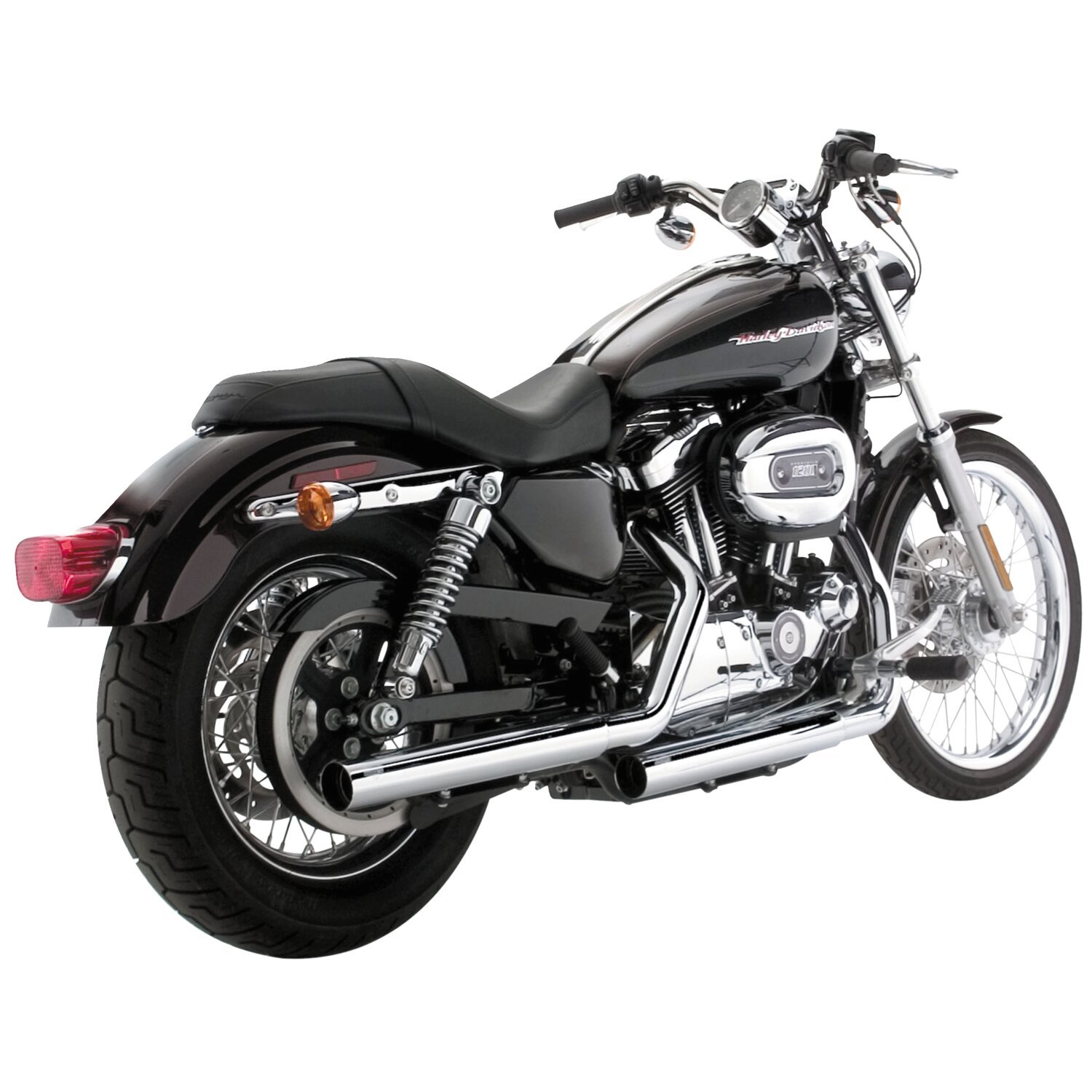 Vance & Hines, 2-1/2" straightshots slip-ons, Chrome
