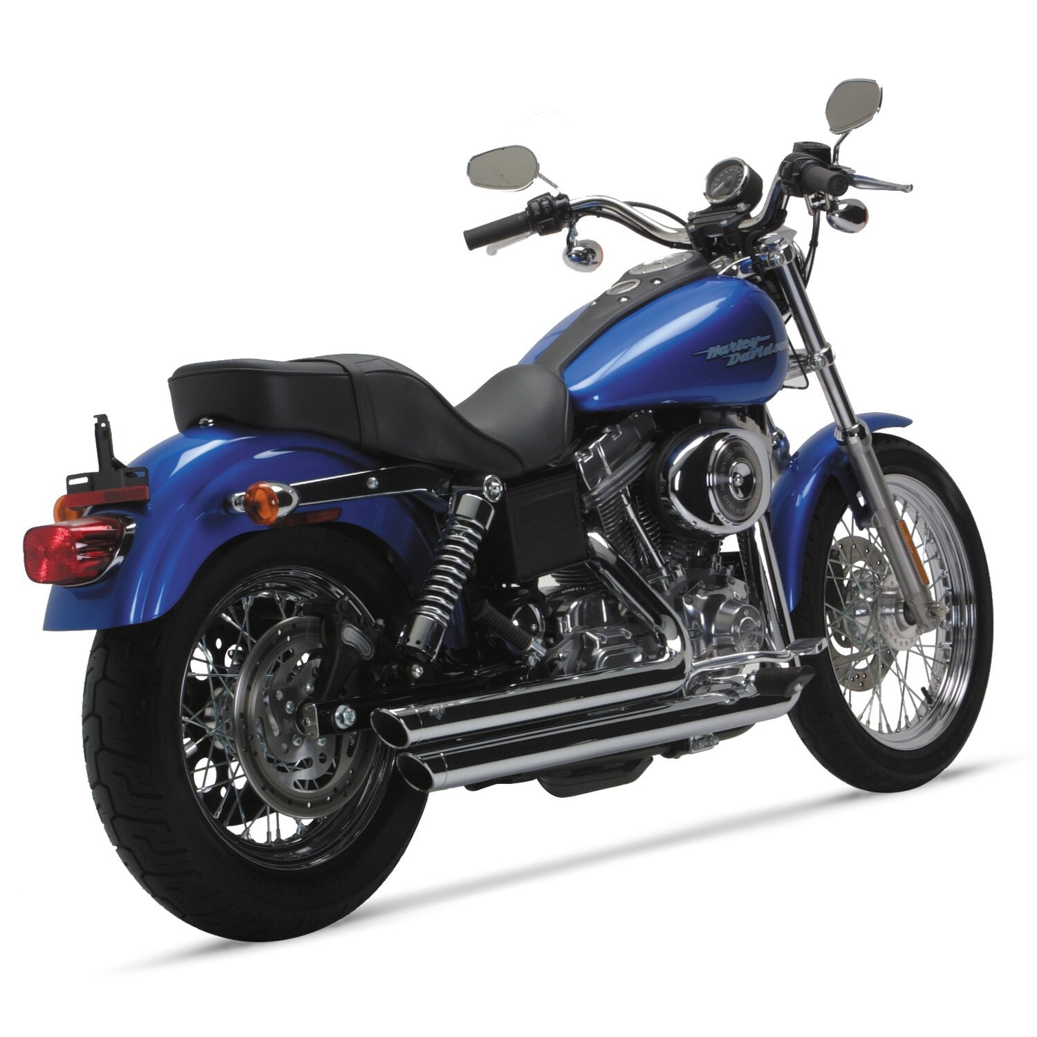 Vance & Hines, 2 1/2" big shots staggered, Chrome