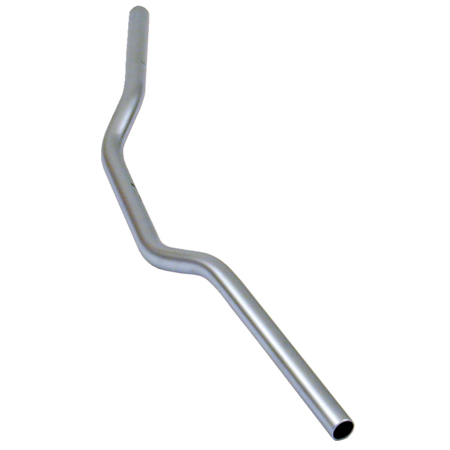 TRW, 1" Streetfighter handlebar alu-look 2.75" rise ABE, Silver, Chrome