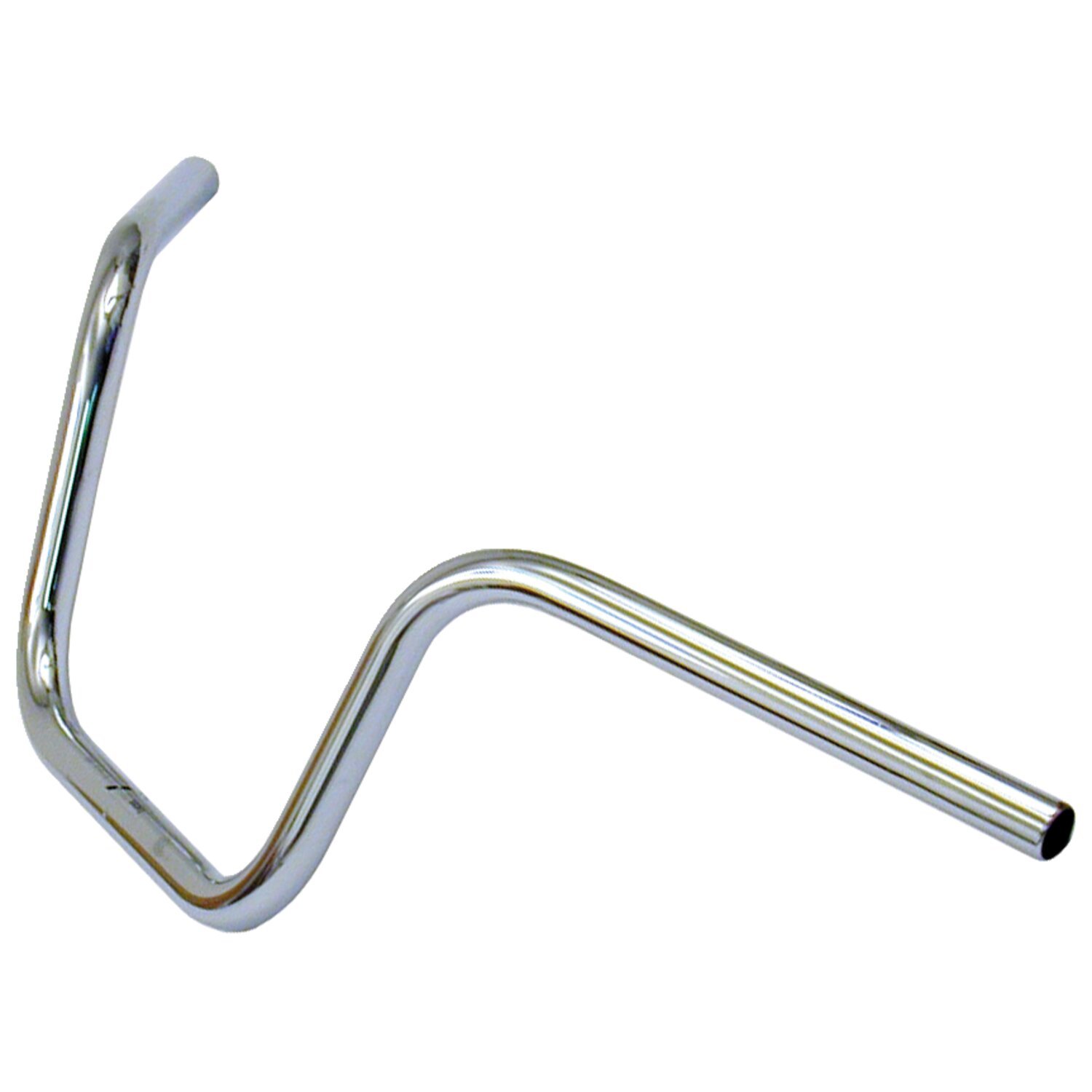 TRW, 1" Apehanger handlebar. Chrome 10" rise ABE, Silver