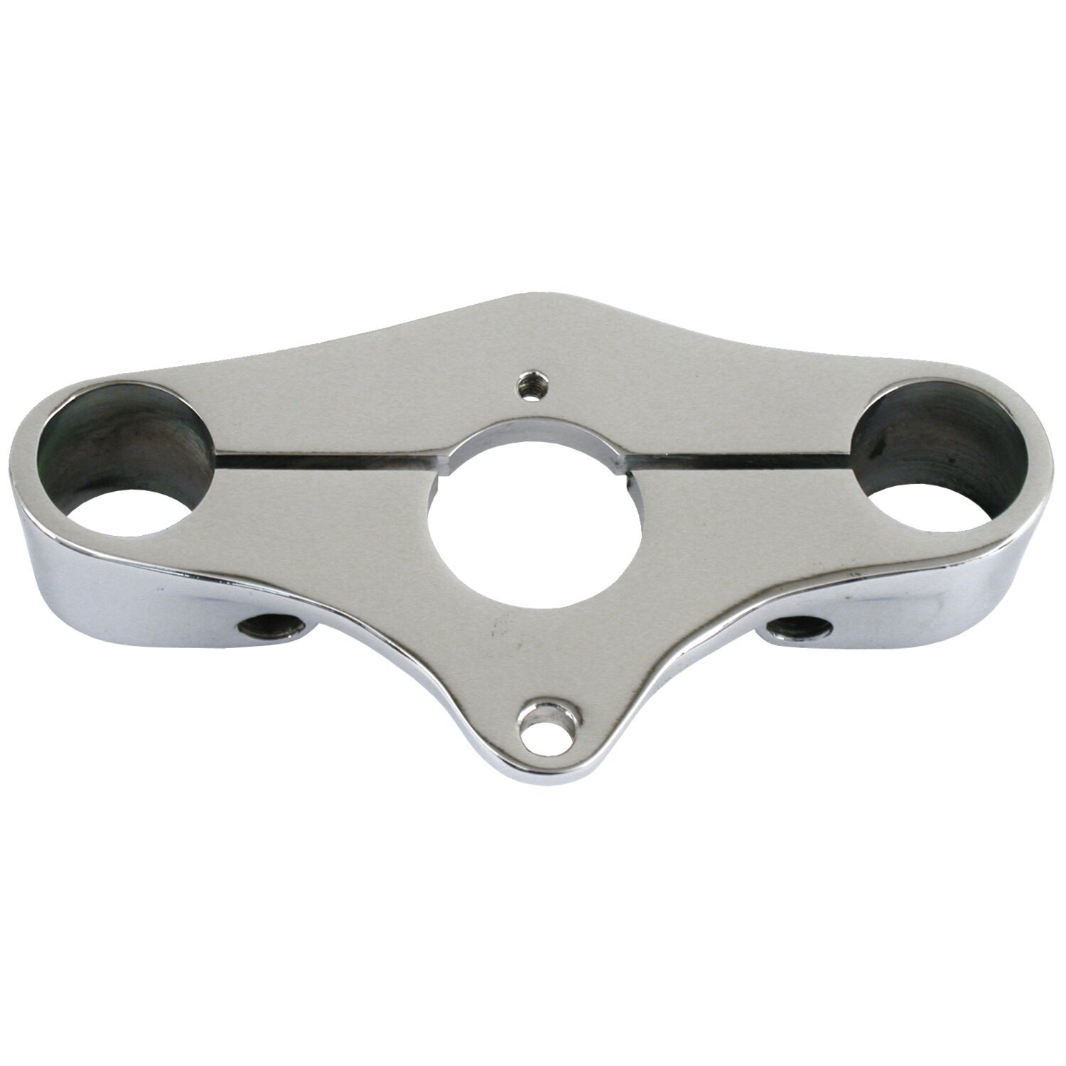 Handlebar center part, for late style risers, Chrome