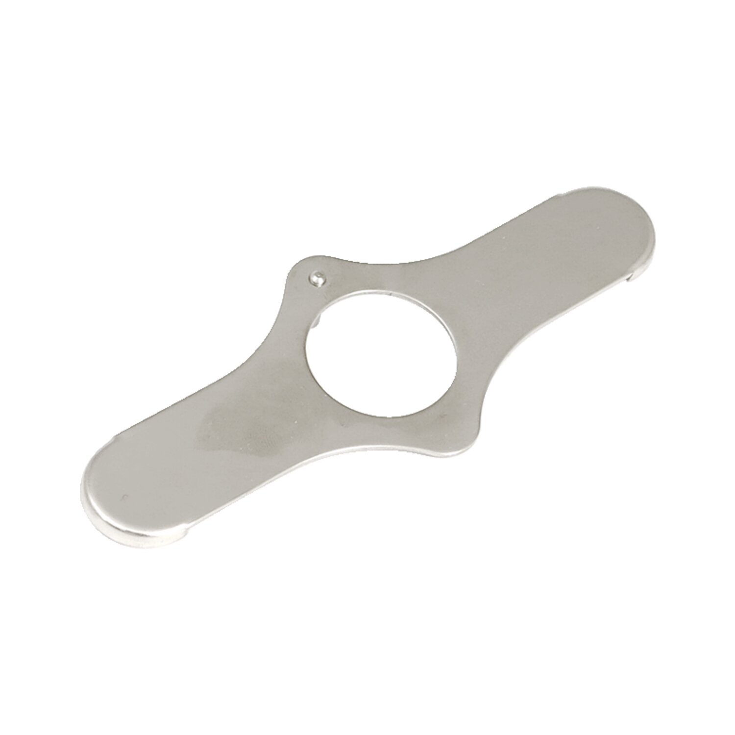 Springer lockplate fork stem nut, Polished