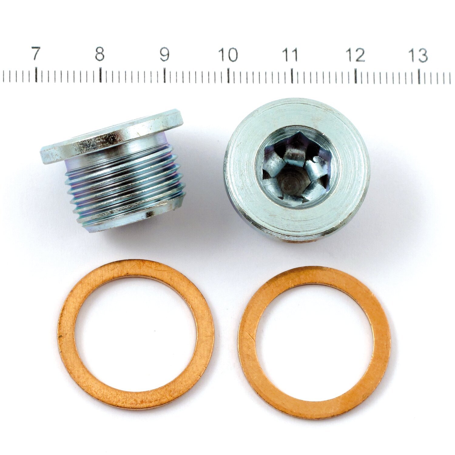 Vance & Hines, 18mm O2 sensor plug set. zinc