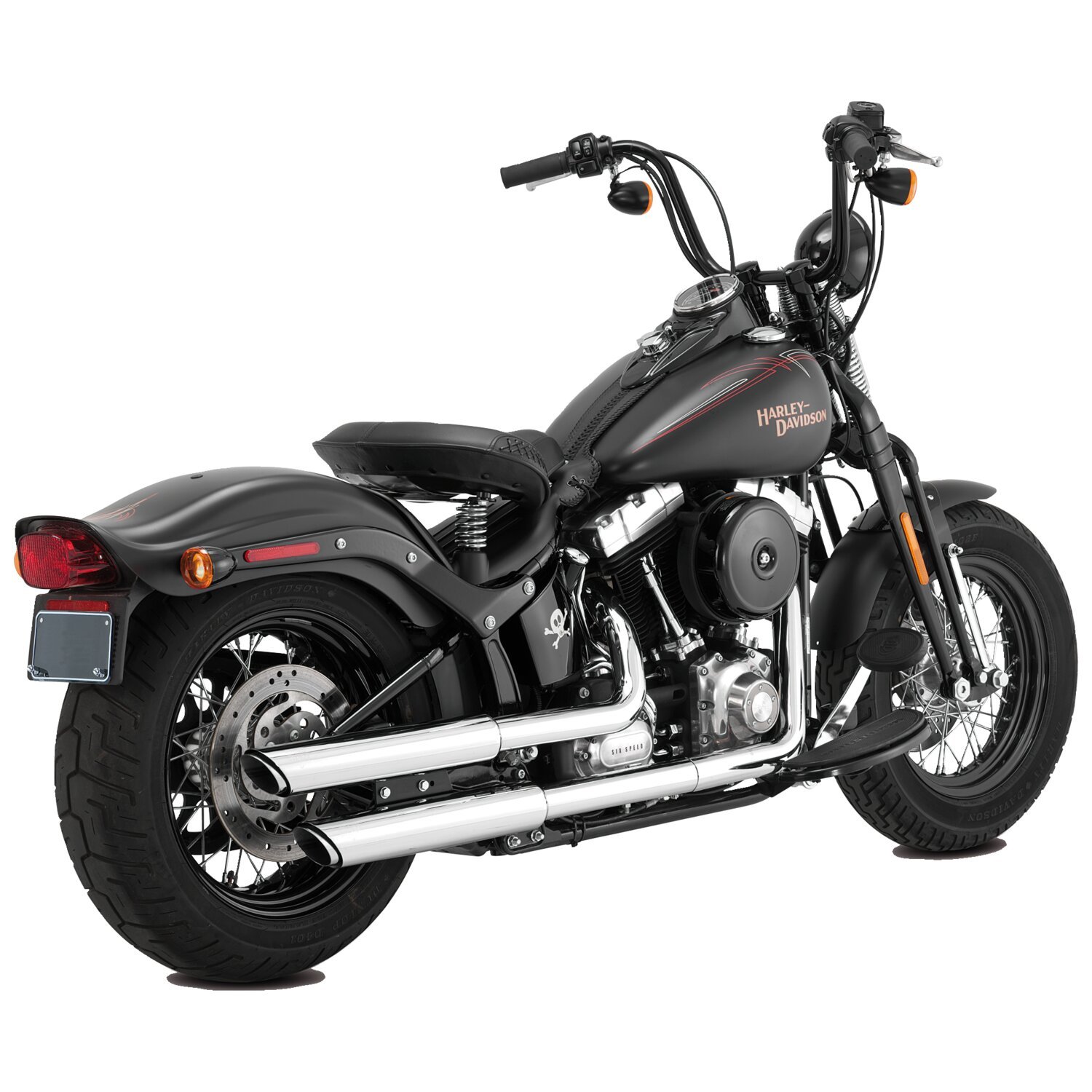 Vance & Hines, 3" twin slash slip-on mufflers