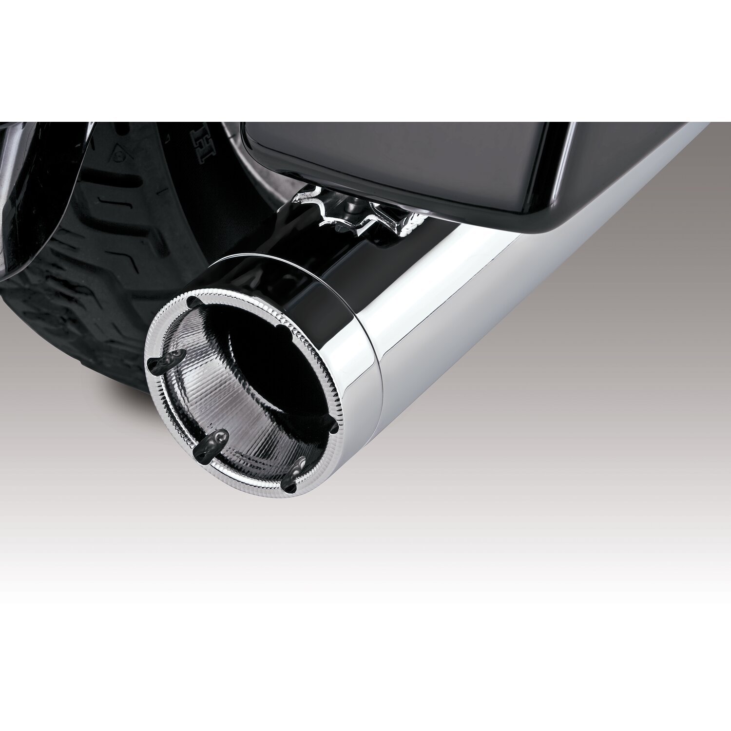 Vance & Hines, Repl. end cap monster round, Chrome
