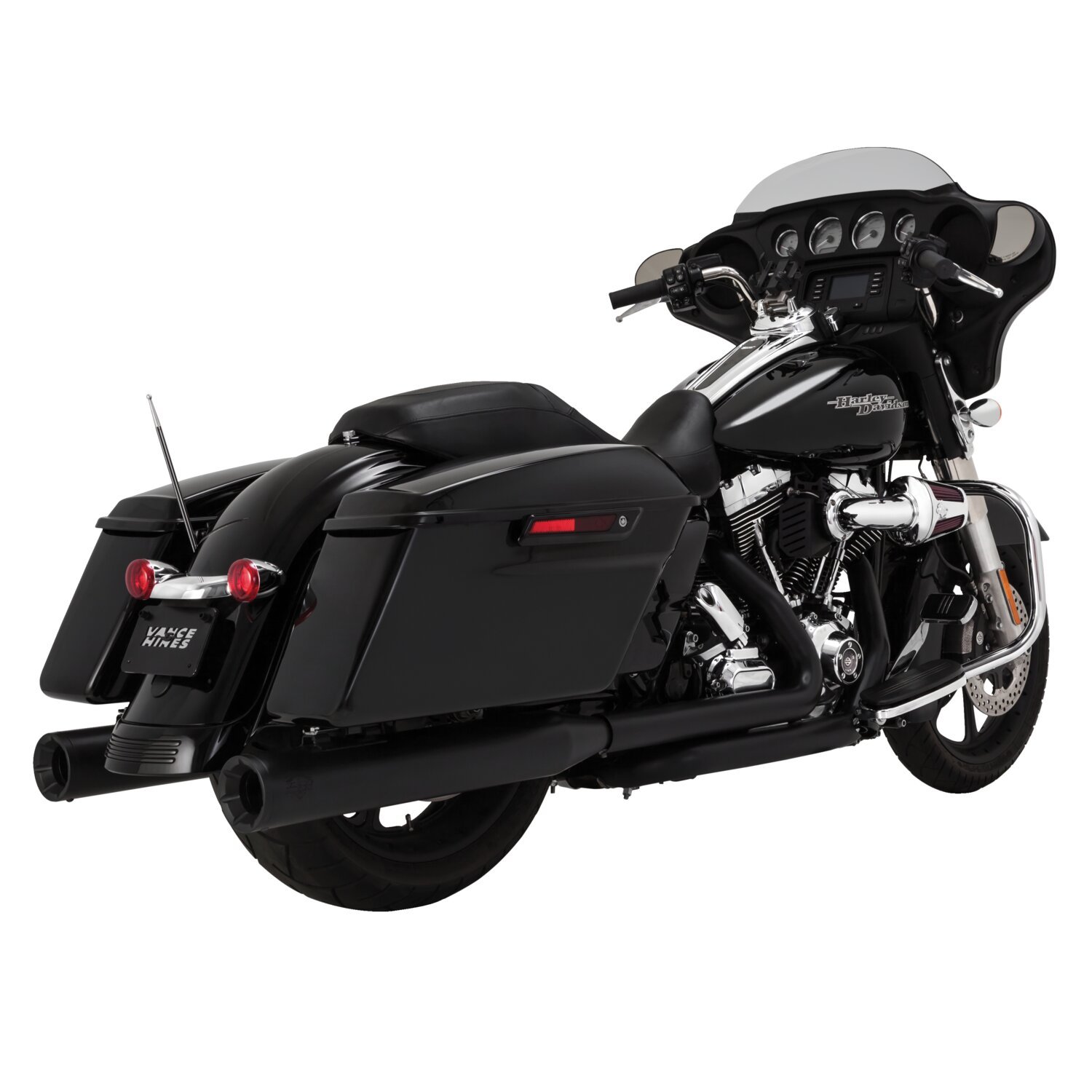 Vance & Hines, 4" Eliminator 400 slip-on mufflers. black, Matte
