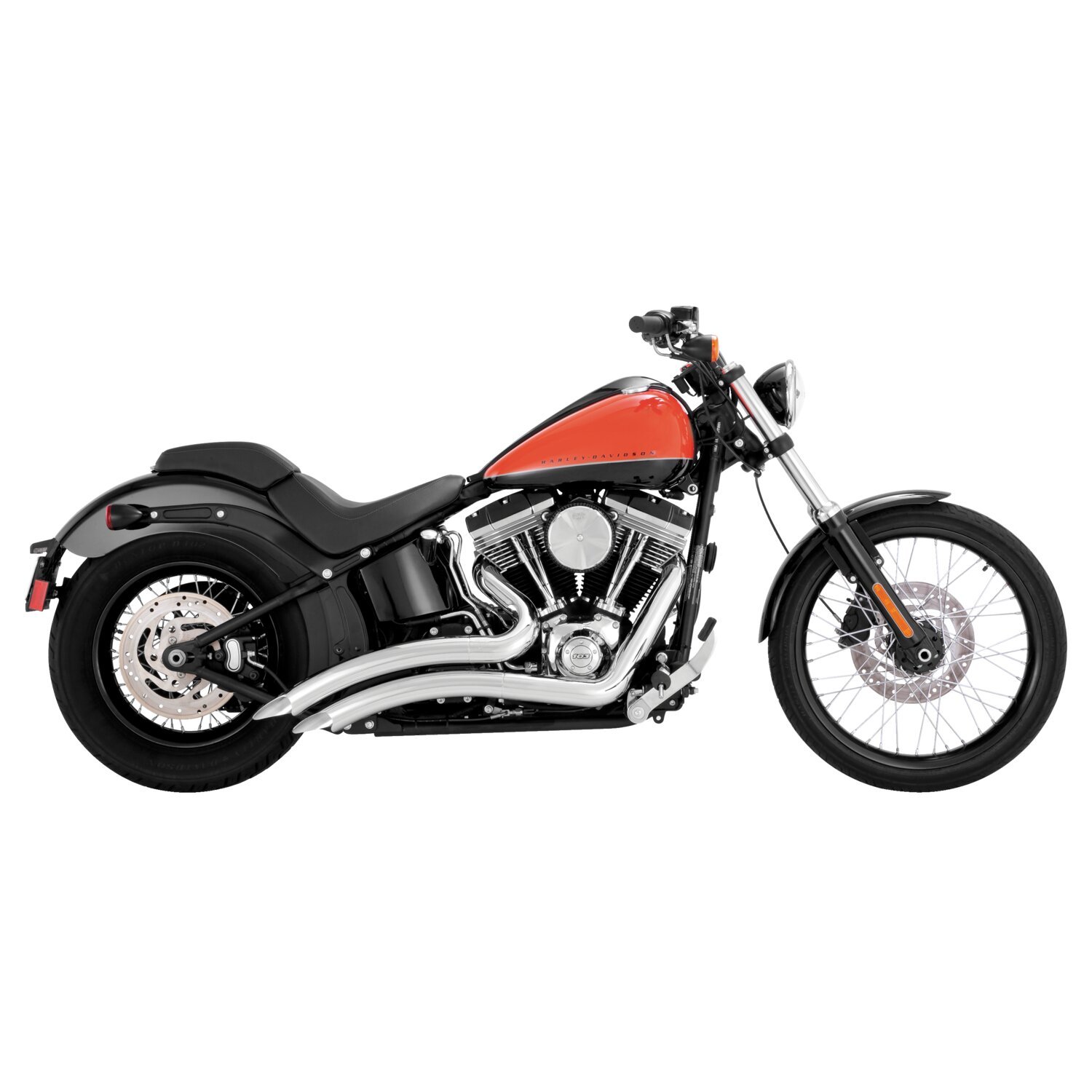 Vance & Hines, 2-1/2" big radius 2-2 exhaust, Chrome