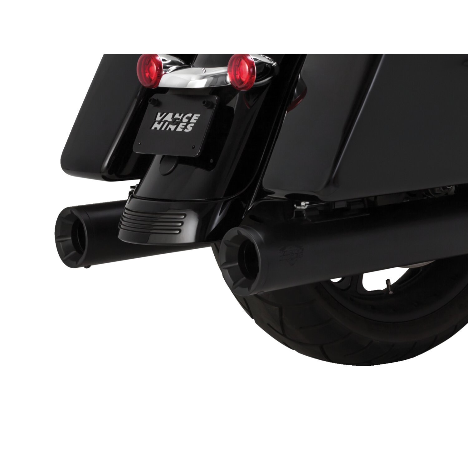 Vance & Hines, 4" Eliminator 400 slip-on mufflers, Black, Matte
